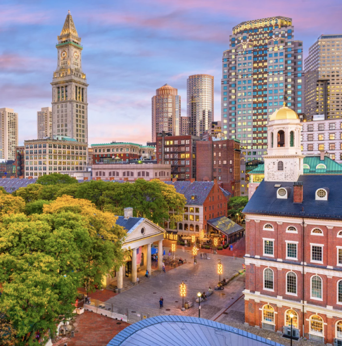 Photo overlooking Boston.