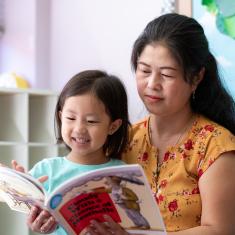 Volunteering with a child