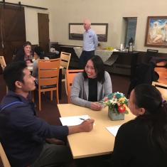 Group sitting at table