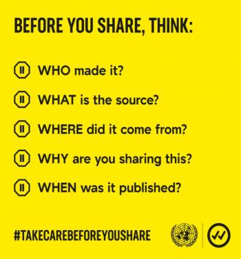 Think before you share