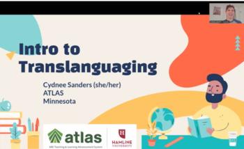 title slide of Intro to Translanguaging slide deck