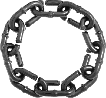 cast of a chain link bracelet