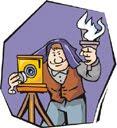 Old-fashioned camera