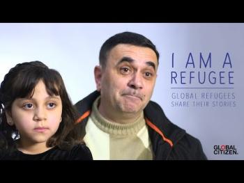 Screen shot of I am a Refugee video