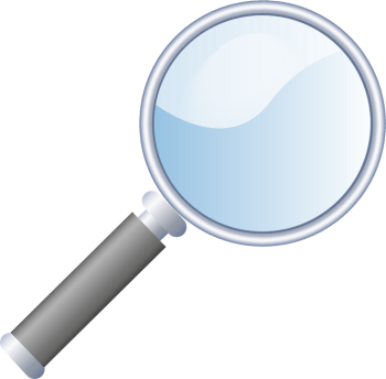 Clipart of magnifying glass