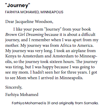 Example of a Letters About Literature story