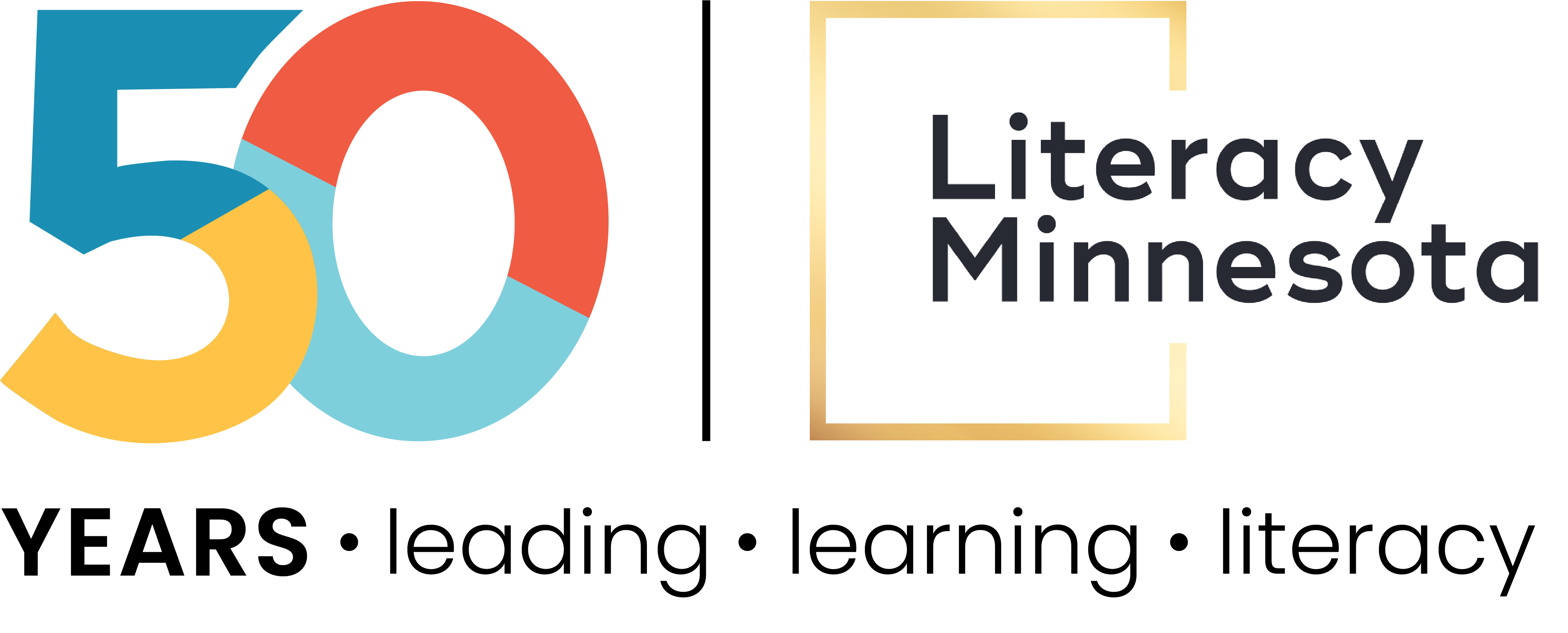 Literacy Minnesota 50th Logo