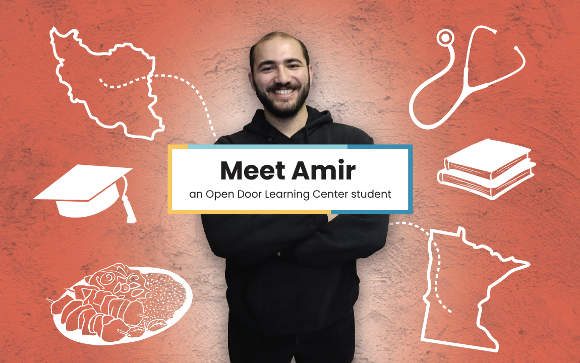 Meet Amir, an Open Door Learning Center student.