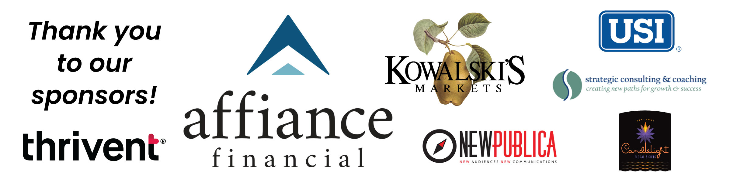 Thank you to our sponsors banner