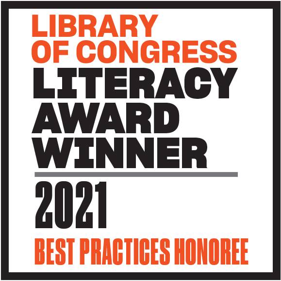 Library of Congress Literacy Award Winner graphic.